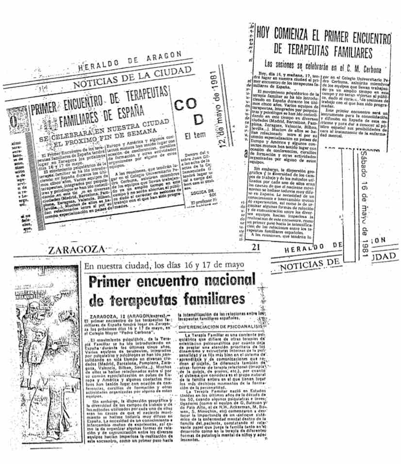 Recortes de prensa. Zaragoza 1981