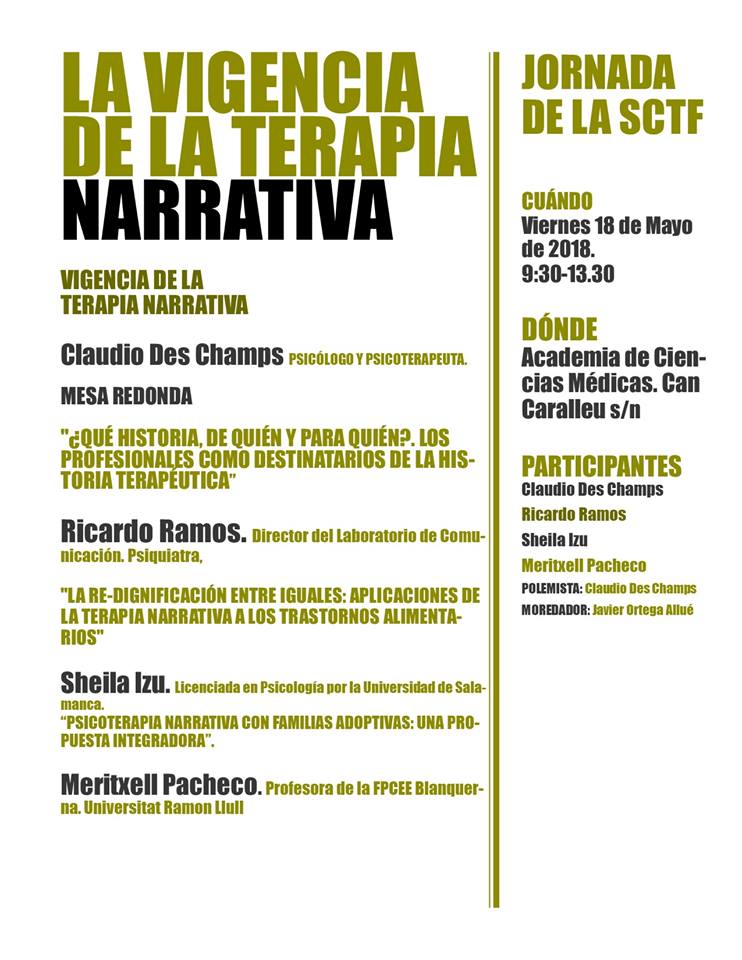 La vigencia de la terapia narrativa mayo